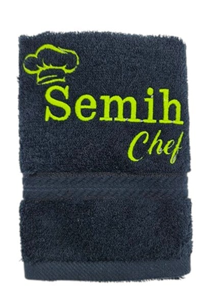 İsimli Chef Desenli Mutfak Havlusu 