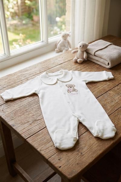 İsimli Hastane Çıkışı 3 lü Set Ayıcık Temalı Pembe