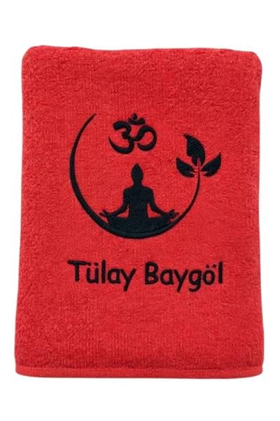 İsimli Yoga Temalı Antreman Havlusu 50x90 cm