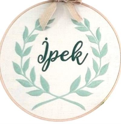 Kişiye Özel Nakışlı Bebek Kapı & Duvar Süsü Defne Laruel