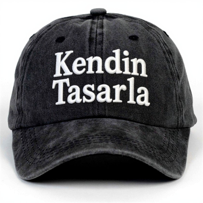 Kişiye Özel Nakışlı Eskitme Şapka