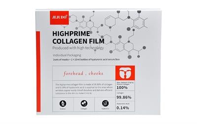 JEJUDO Hıghprıme Collagen Fılm 2 Set (SET :2 YÜZ 1 ALIN) 15ml Altın Kolajen Serum/ Eriyen Maske-kolajen Fim