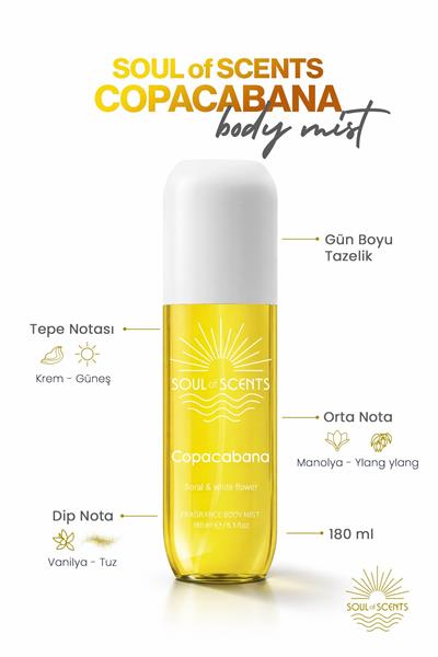 Copacabana Floral & White Flowers Body Mist 180 ml