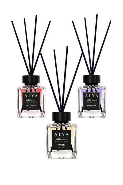 Natures Scents Bambu Çubuklu Oda Kokusu Juicy Apple - Vanilla - Lavender 100 ml x 3 Adet