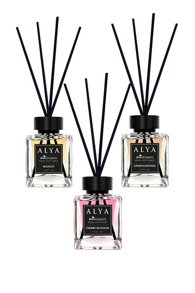 Natures Scents Bambu Çubuklu Oda Kokusu Cherry Blossom & Sandalwood & Mango 100 ml x 3 Adet