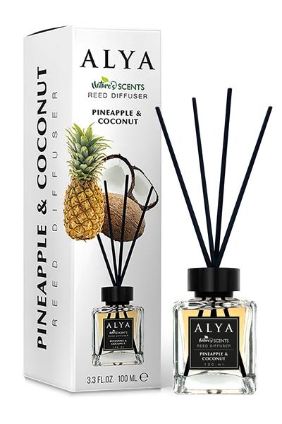 Natures Scents Bambu Çubuklu Oda Kokusu Green Tea-Hot Chocolate-Pineapple-Coconut 100 ml x 3 Adet