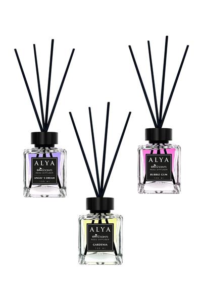 Natures Scents Bambu Çubuklu Oda Kokusu Bubble Gum ve Angels Dream  ve Gardenia 100 ml x 3 Adet