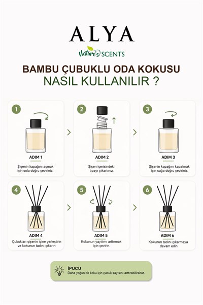 Natures Scents Bergamot Tea Bambu Çubuklu Oda Kokusu-  Bergamotlu Çay Kokusu