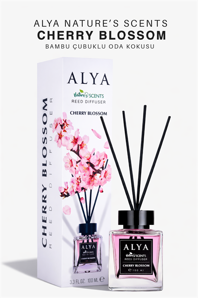 Natures Scents Cherry Blossom Bambu Çubuklu Oda Kokusu- Kiraz Çekirdeği Kokusu