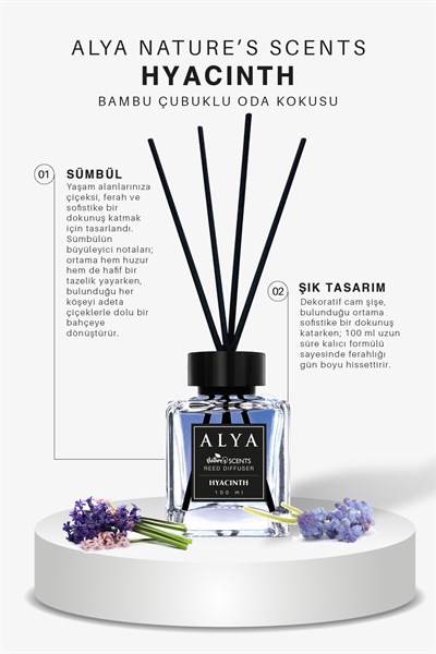 Nature's Scents Hyacinth (Sümbül) Bambu Çubuklu Oda Kokusu 100 ml