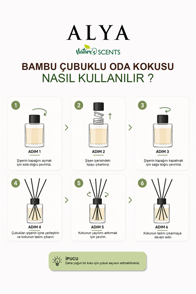 Natures Scents Rose Bambu Çubuklu Oda Kokusu- Gül Kokusu