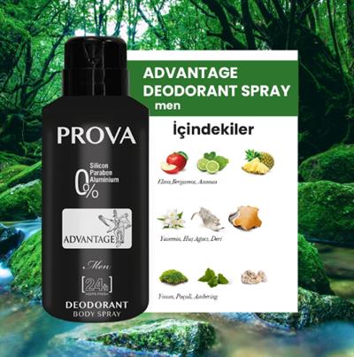 Özel Gün Hediye Kutulu Prova Advantage EDP Erkek Parfüm 120 ml ve Deodorant 150 ml