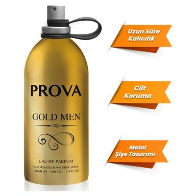 Prova Gold Women ve Gold Men Kadın ve Erkek Parfüm EDP 2 x100 ml