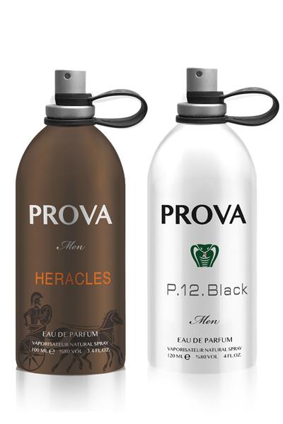 Prova Heracles ve P.12 Black  EDP Erkek Parfüm Seti  x2  120 ml
