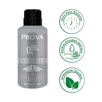 Özel Gün Hediye Kutulu Prova Invisible EDP Erkek Parfüm 120 ml ve Deodorant 150 ml