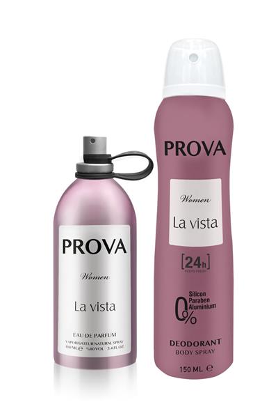 Özel Gün Hediye Kutulu Prova La Vista EDP Kadın Parfüm 120 ml ve Deodorant 150 ml