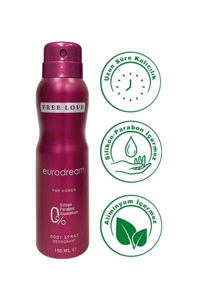 Özel Gün Hediye Kutulu Eurodream EDP Kadın Parfüm 100 ml ve Deodorant 150 ml
