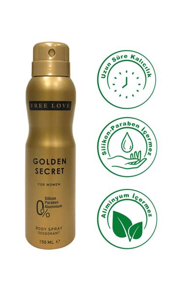 Özel Gün Hediye Kutulu Golden Secret EDP Kadın Parfüm 100 ml ve Deodorant 150 ml