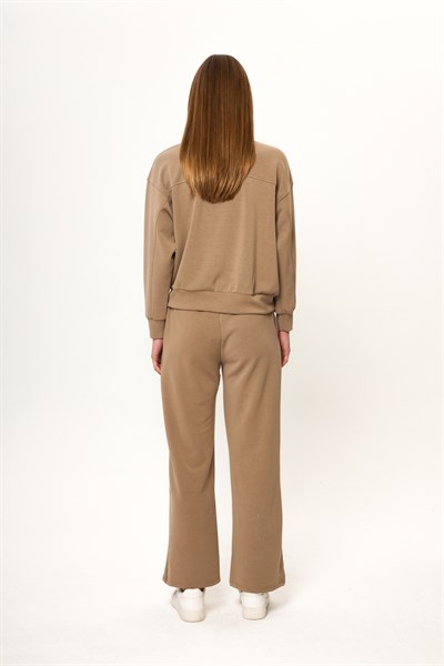 Bisiklet Yaka Modal Sweatshirt