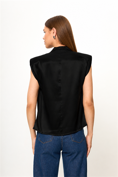 Drape Düşük Kol Bluz