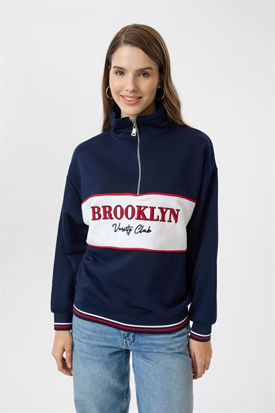 Brooklyn Baskılı Sweatshirt