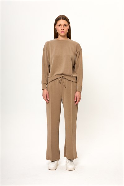 Bisiklet Yaka Modal Sweatshirt