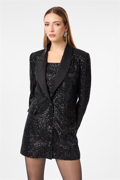 Pul Payet Ceket Elbise