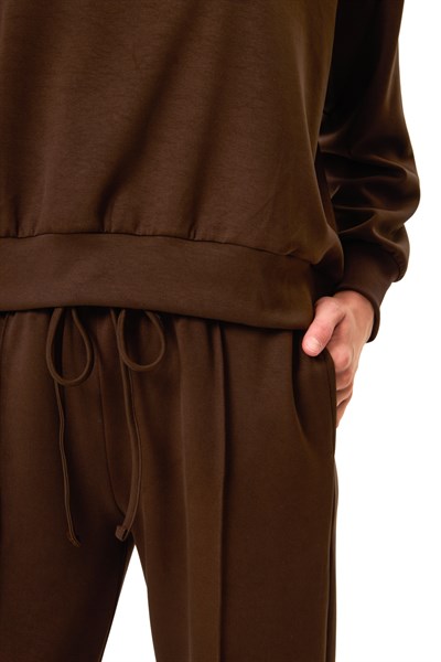 Çımalı Bağlamalı Modal Pantolon