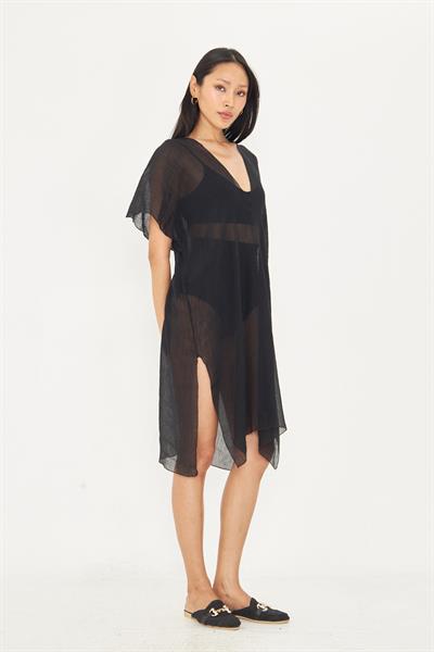 Sıfır Kol Kırışık Kimono