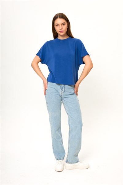 Düşük Omuz Modal Tişört