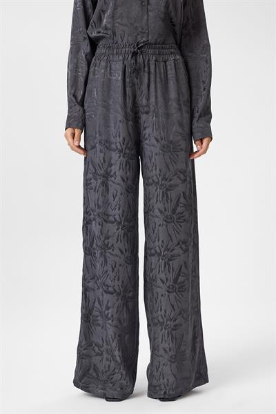 Desenli Saten Pantolon