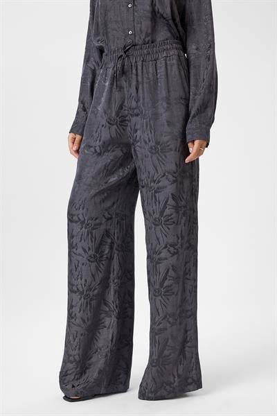 Desenli Saten Pantolon