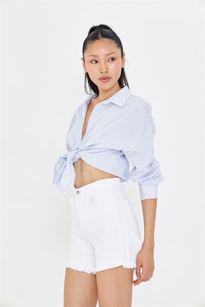 Çizgili Pullu Gömlek