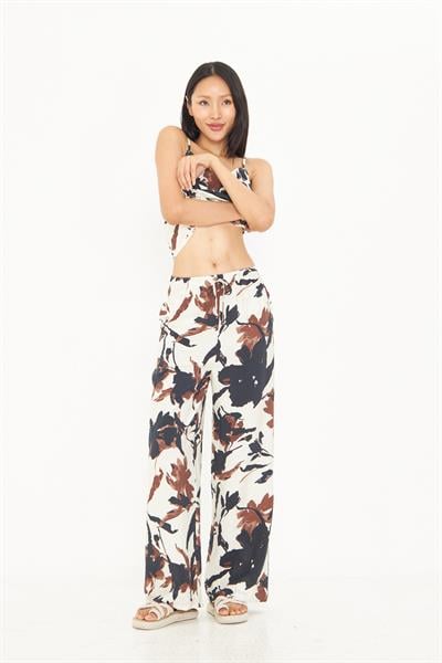 Desenli Modal Pantolon