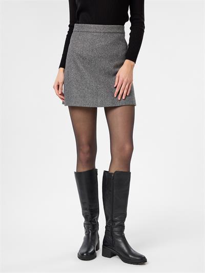 Diyagonal Kaşe Kısa Etek