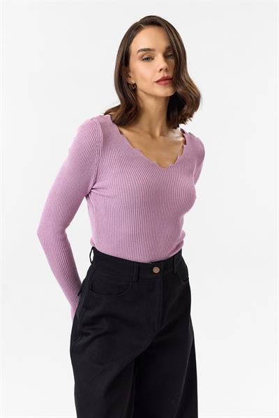 Merdiven Yaka Triko Kazak 