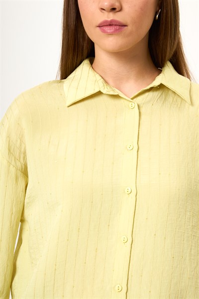 Çizgili Pullu Gömlek