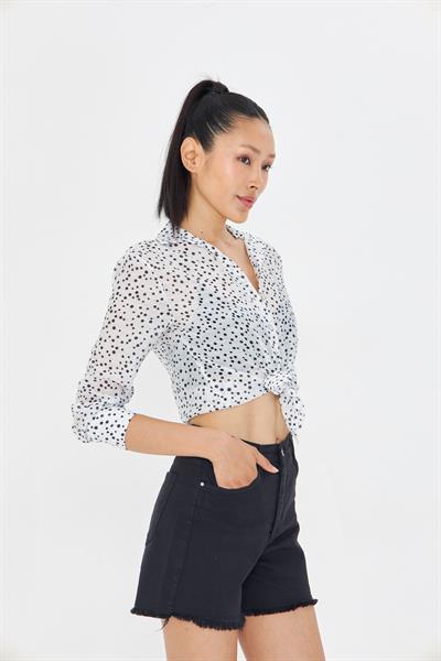 Puantiye Desenli Gömlek