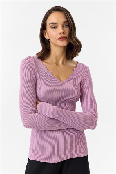 Merdiven Yaka Triko Kazak 