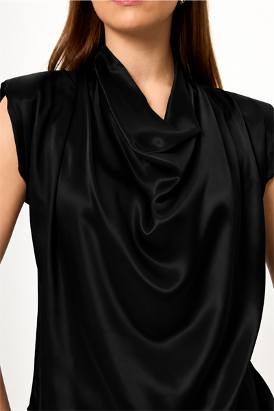 Drape Düşük Kol Bluz