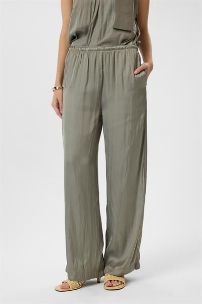 Cepli Lastikli Saten Pantolon