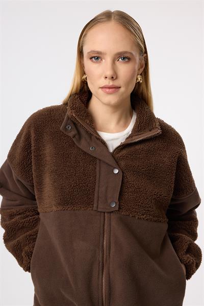 Polarlı Peluş Mont