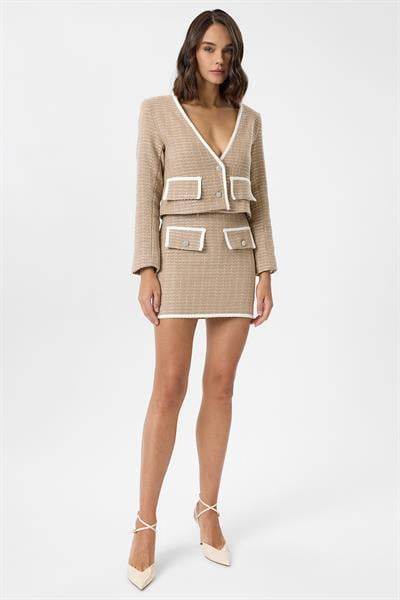 Cep Kapaklı Mini Etek