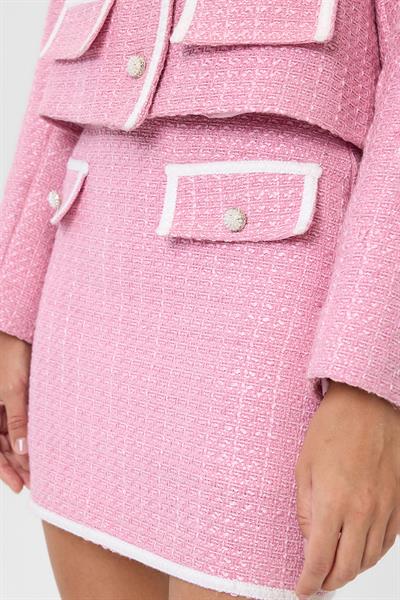 Cep Kapaklı Mini Etek