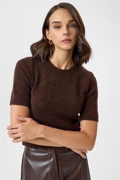 Kısa Kollu Crop Triko