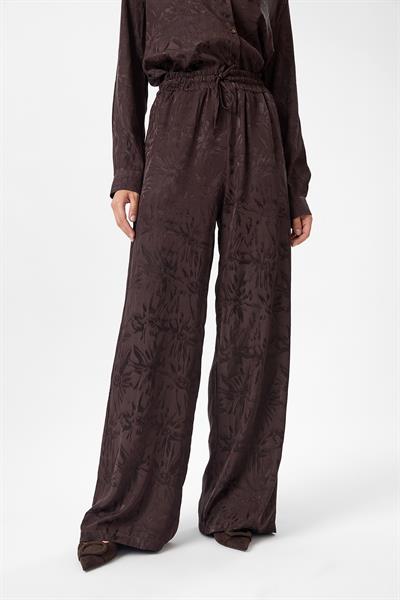Desenli Saten Pantolon
