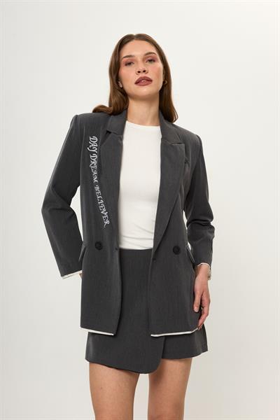 Nakışlı Poliviskon Ceket