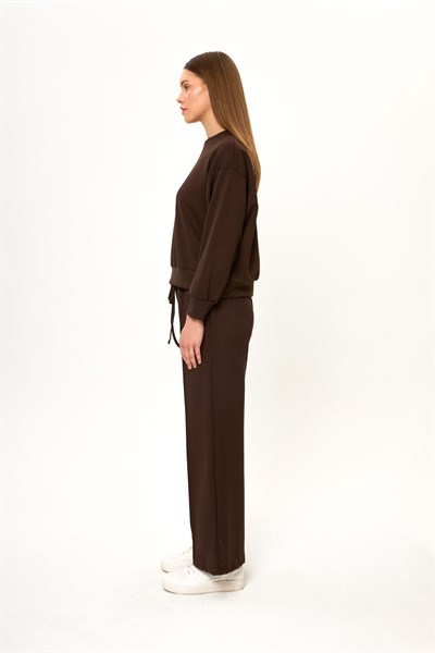 Çımalı Bağlamalı Modal Pantolon