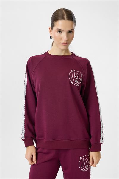 Brode Şeritli Sweatshirt