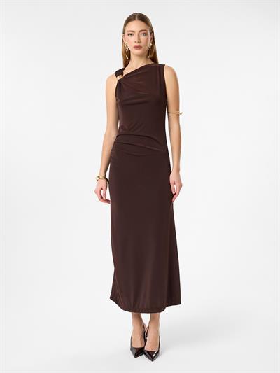 Toka Detaylı Sandy Elbise